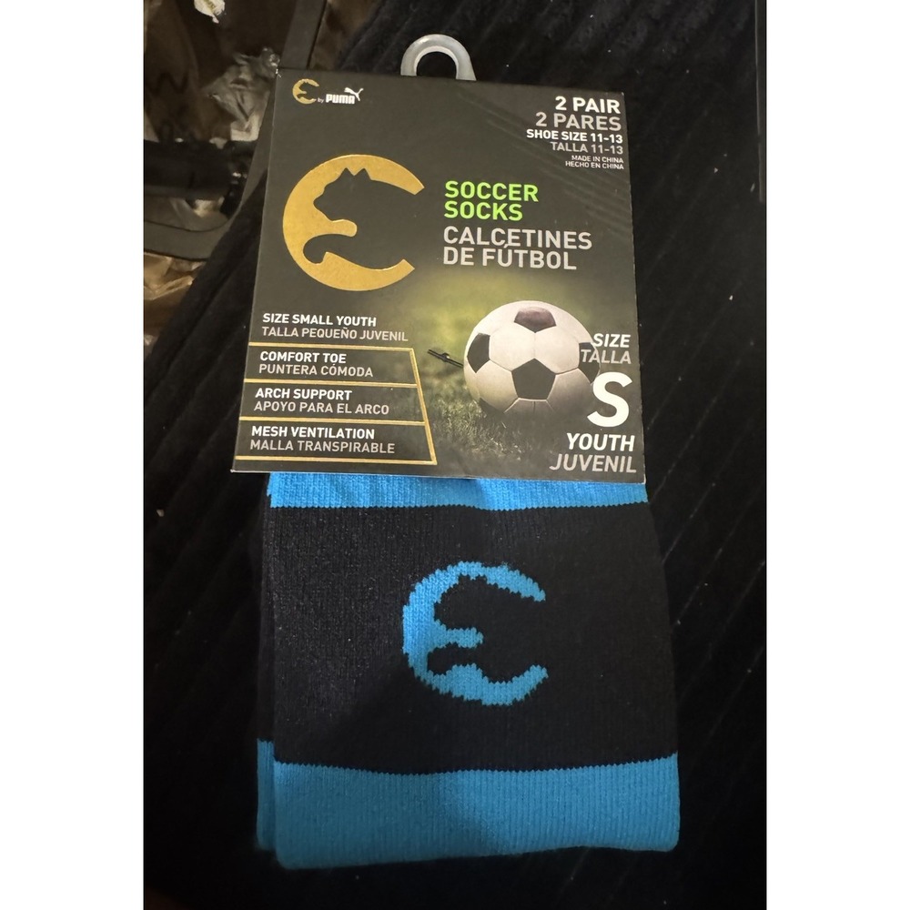 Puma Procat Soccer Socks Youth Size S Performance 2 Pair Pack